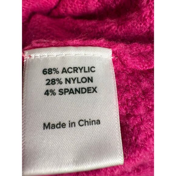 Evereve Hot Pink Cozy Knit Dolman Sleeve Pullover Sweater Size XS - Picture 7 of 7